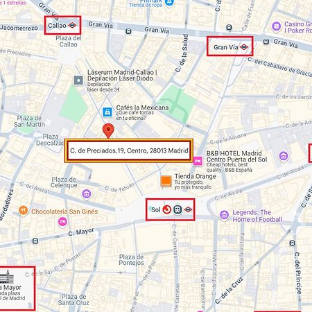 Apartamento Doble Centro Madrid Eksteriør bilde